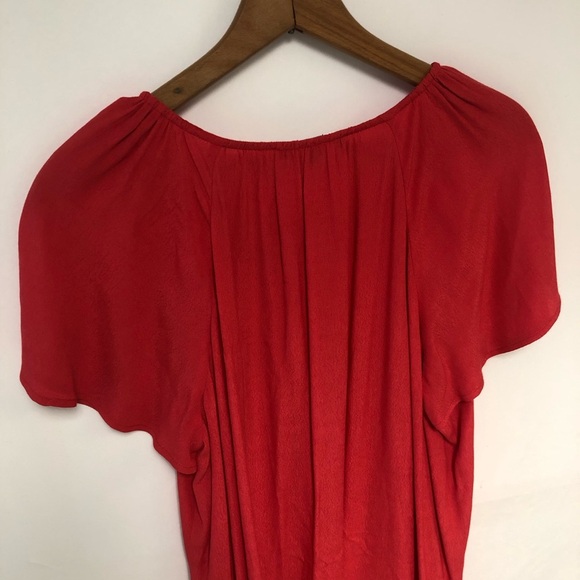 Madewell Lace Up Flutter Sleeve Loose Fit Dress - Picture 8 of 11